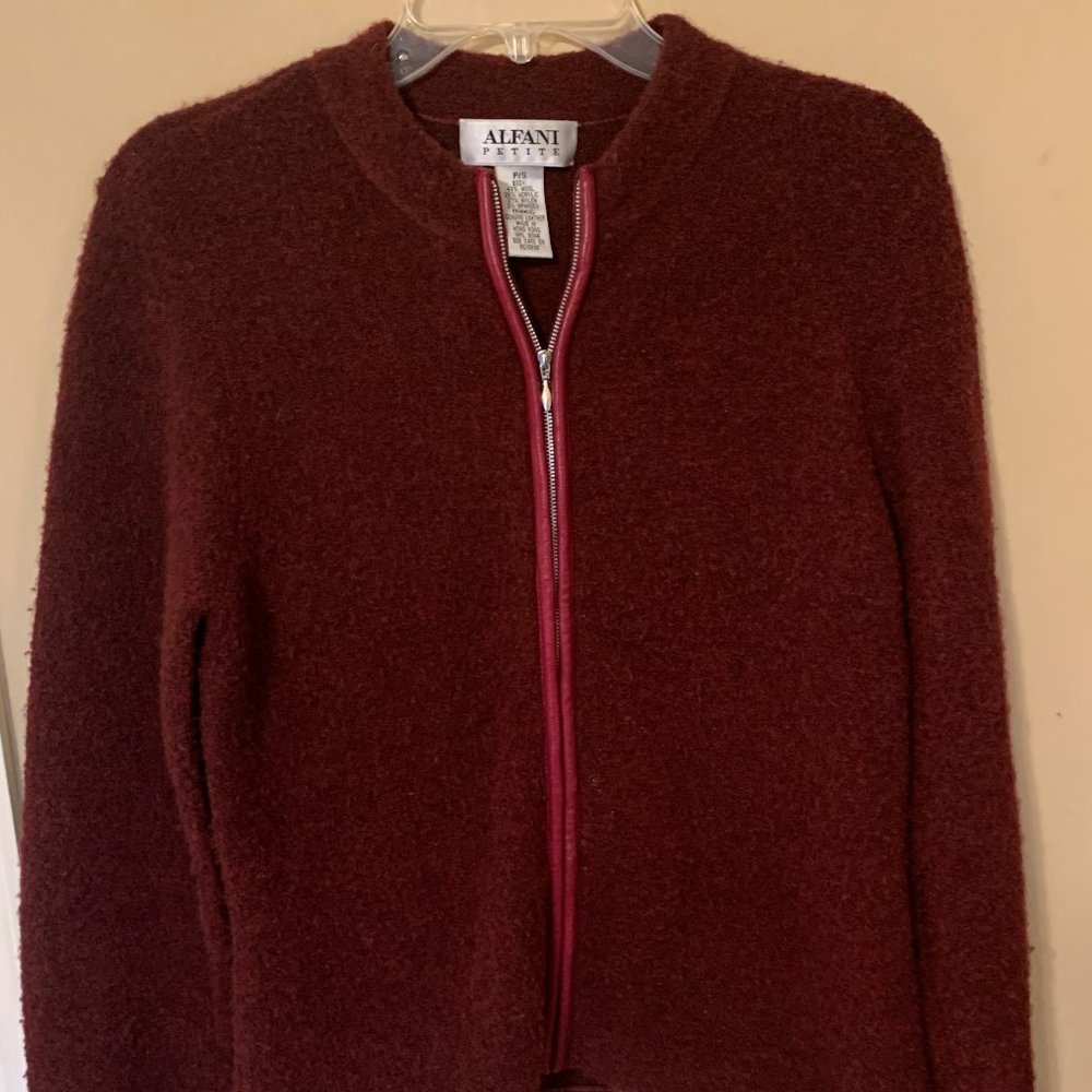 Alfani Full Zip Sweater, P/S